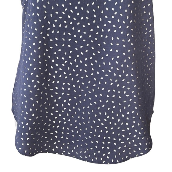 Express Ruffle Trim Cami Top Women’s Size S Blue Silver Print Lined Lightweight - Picture 3 of 8